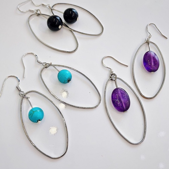 Jewelry - REAL GEMSTONE EARRINGS